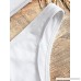 ZAFUL Women's Solid Color Padded Bandeau High Cut Thong Bikini Sets White B07CCMQPYQ